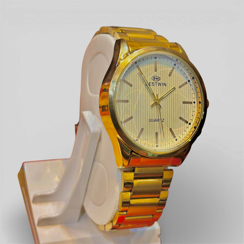 Premium Stainless Steel Quartz Watch Set – Imported Turkish Bracelet & Stylish Ring (3 in 1 Combo)